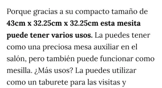 Mesa auxiliar Zara Home