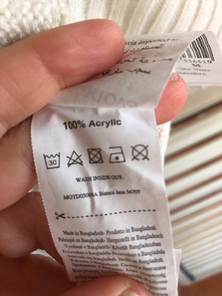 Maglione Terranova Bianco Taglia M