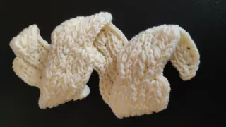 Sciarpa colore panna morbida