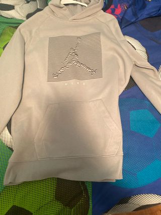 Sudadera Jordan Gris con Logo