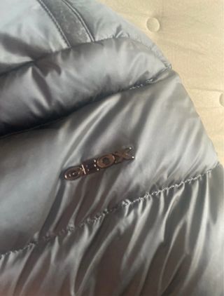 Abrigo plumífero Geox azul mujer