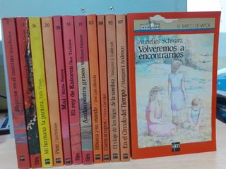 12 libros SM , El barco de vapor, años 80