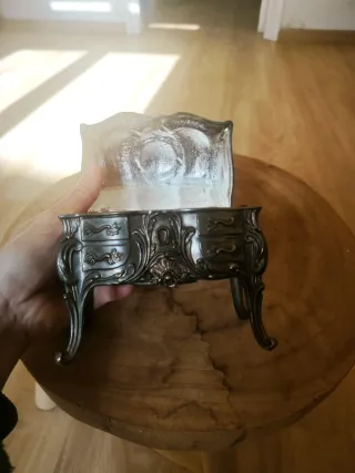 Joyero Vintage Metal Plateado