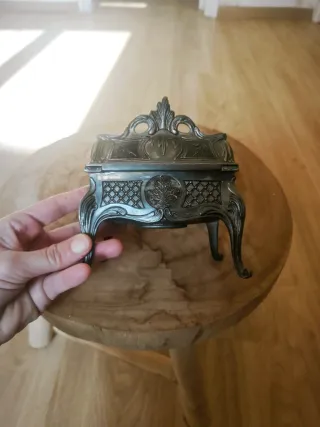 Joyero Vintage Metal Plateado