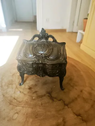 Joyero Vintage Metal Plateado