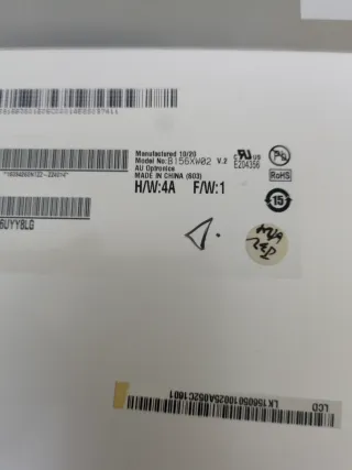 Pantalla portátil 15.6 LED B156XW02 HD 1366x768 40