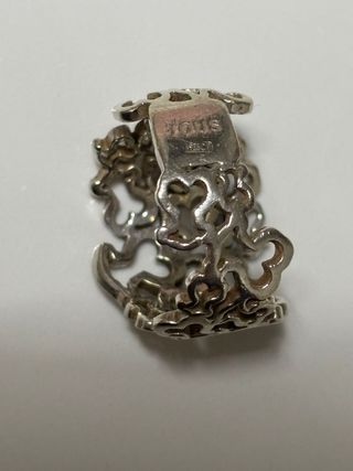 Conjunto Tous Plata Oso y Anillo