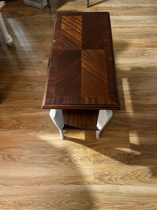 Mesa auxiliar rústica madera