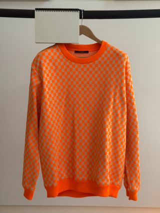 Jersey Louis Vuitton Cuadros Naranja Beige
