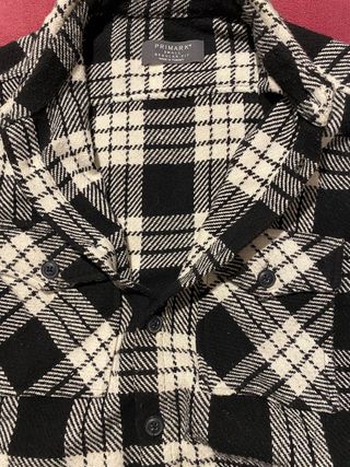 Camisa cuadros gruesa S Primark