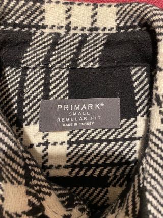 Camisa cuadros gruesa S Primark