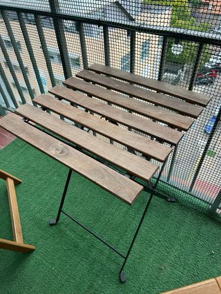 Mesa y Sillas Plegables Madera