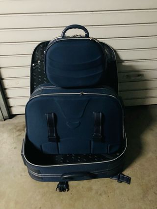 Juego de maletas azul