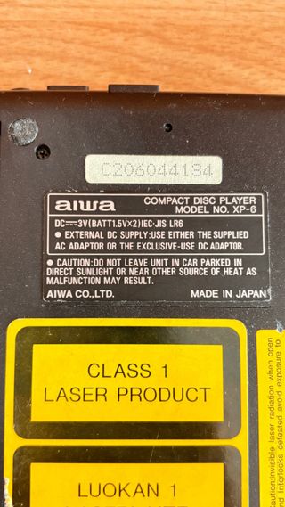 Reproductor CD Aiwa XPS-8