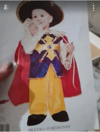 Costume Carnevale Piccolo D'Artagnan