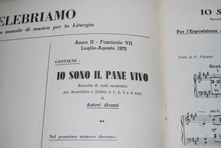 4 Fascicoli Spartiti Musica Liturgica Vintage