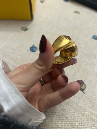 Anello vintage Rebecca oro e ambra