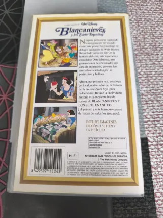 Película VHS Blancanieves y los 7 Enanitos