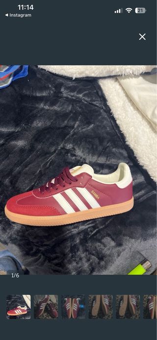 Adidas Samba Zapatillas Deportivas Rojas