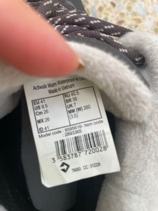 Botas de nieve impermeables grises