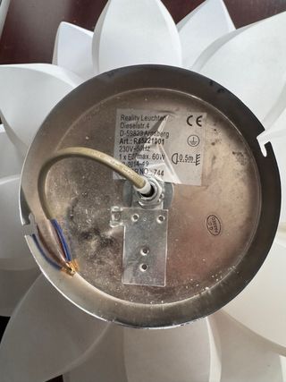 Lámpara de techo colgante blanca