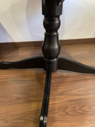 Mesa comedor extensible IKEA negra