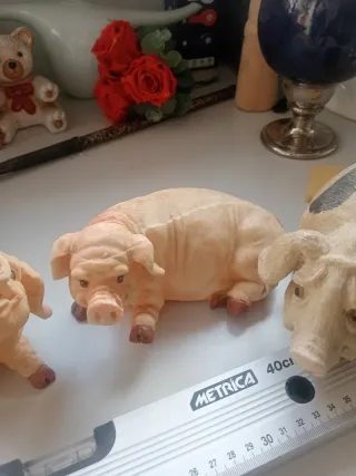 Set 4 Porcellini Decorativi