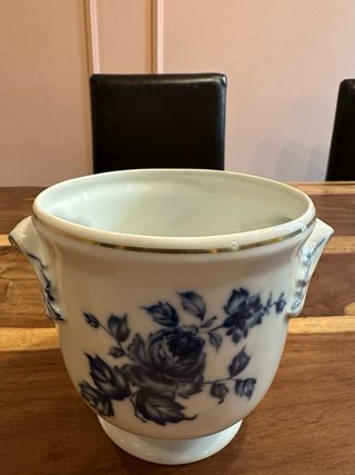 Maceta / jardinera de porcelana portuguesa