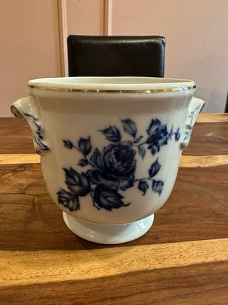 Maceta / jardinera de porcelana portuguesa