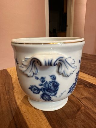 Maceta / jardinera de porcelana portuguesa