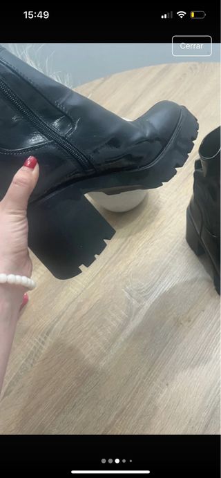 Botines Zara Negros Usados Una Vez