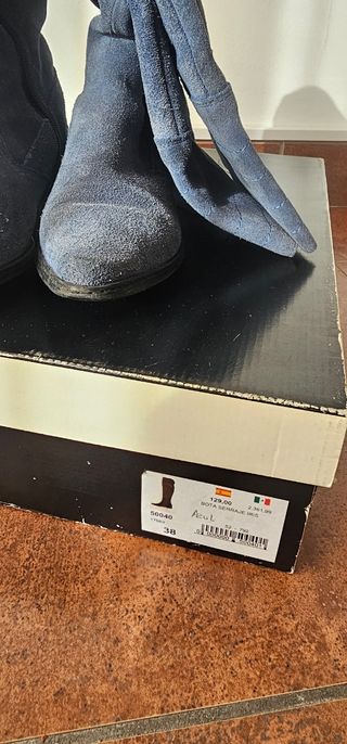 Botas Cuple azul ante