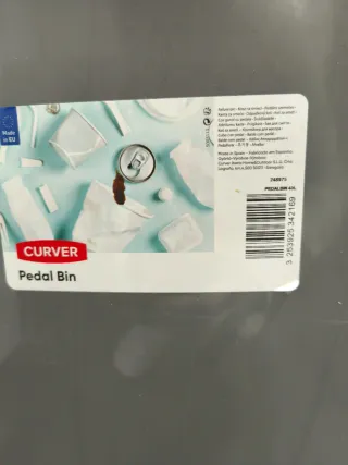 Cubo de basura con pedal, 40 L