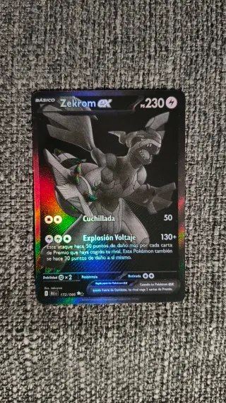 Zekrom EX Carta Pokémon BLK #172 NM