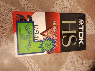 Pack 2 Cintas VHS TDK Super Avilyn