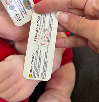 Peluche diavoletto con cuore Ti amo