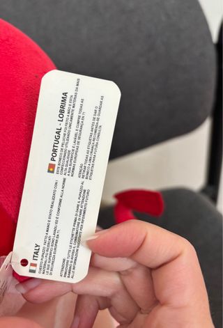 Peluche diavoletto con cuore Ti amo