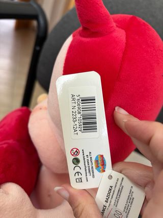 Peluche diavoletto con cuore Ti amo