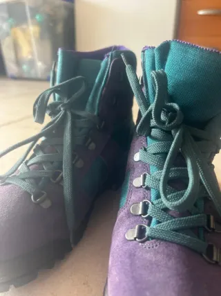 Scarpa Scarpe Trekking Donna Tg. 39 Viola/Verde