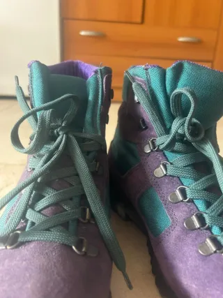 Scarpa Scarpe Trekking Donna Tg. 39 Viola/Verde