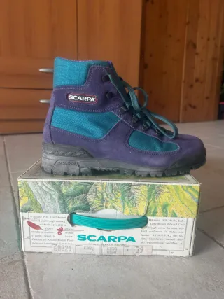 Scarpa Scarpe Trekking Donna Tg. 39 Viola/Verde