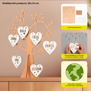 WONDEE Árbol de la Vida Personalizado Decorativo [