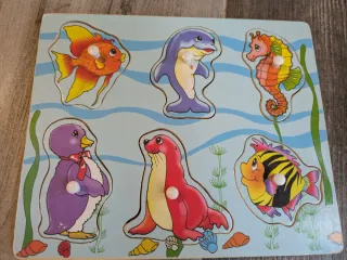 Lote 5 Puzles Infantiles Madera