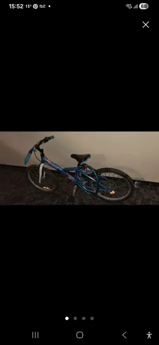 Bicicleta infantil azul