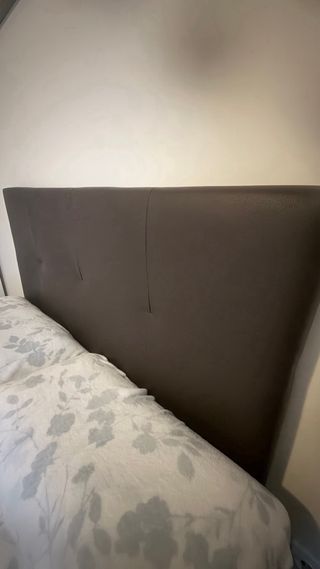 Cabecero Cama Polipiel Negro 135cm