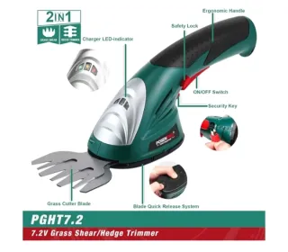 Tijera Cortacésped y Arregloset 2 en 1