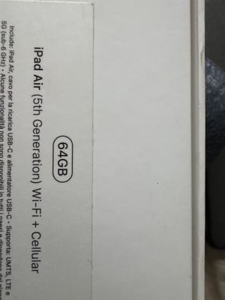 iPad Air 5ª Gen WiFi + Cellular Space Gray