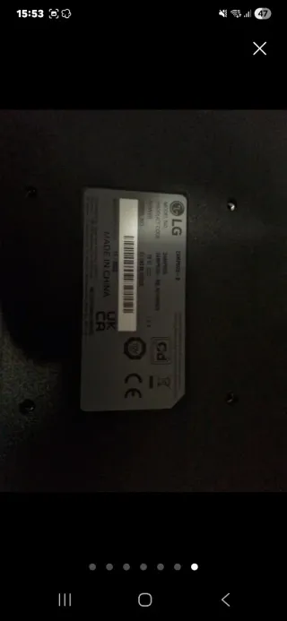 Monitor LG Negro y Azul