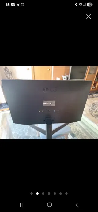 Monitor LG Negro y Azul