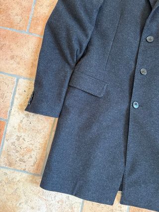 Cappotto lungo HUGO BOSS grigio in lana